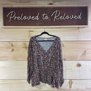 Maurices Floral Blouse